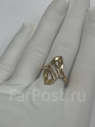  Золотое кольцо 585 пробы с фианитами арт к-3168