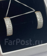  Серьги золото 585 пробы с фианитами арт С-2566