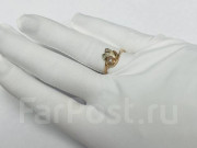  Кольцо красное золото 585 пробы с бриллиантами, арт.  к-3200