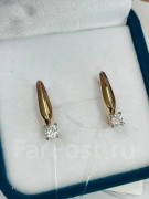   Серьги золото с фианитами 585 пробы   арт С-2659