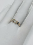  Золотое кольцо с фианитами арт к-3308